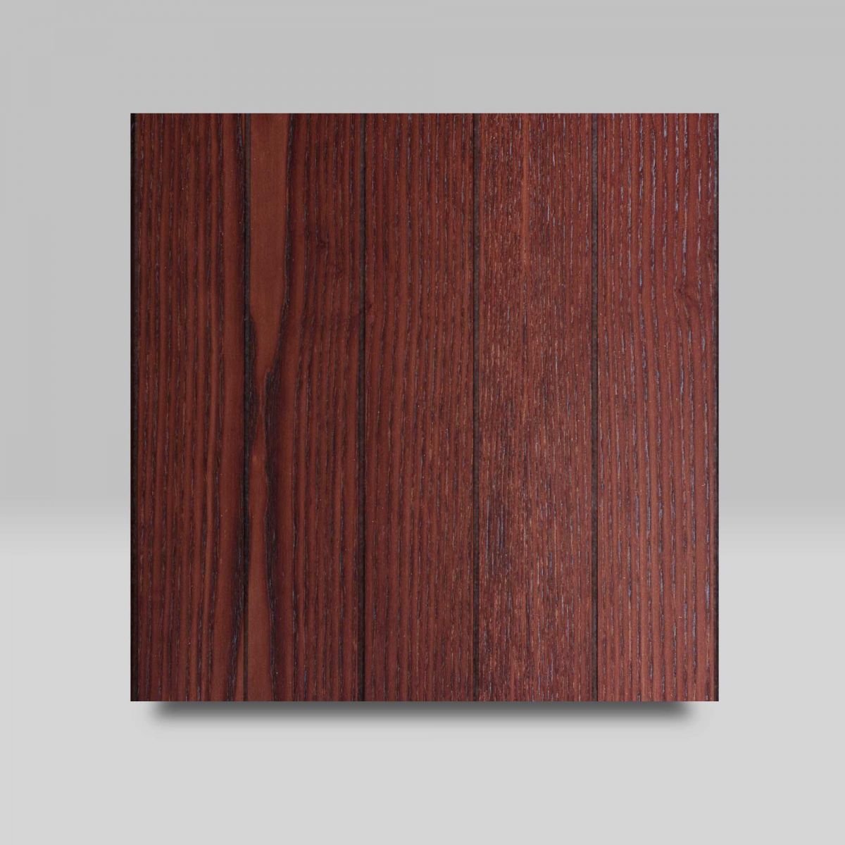 Chestnut with Vertical Grooves finish