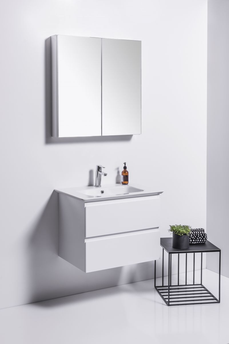 Sharp 700 Wall Hung Vanity 2 Drawers Bath Co Sharp Vanity 700mm Wall Hung 2 Drawers