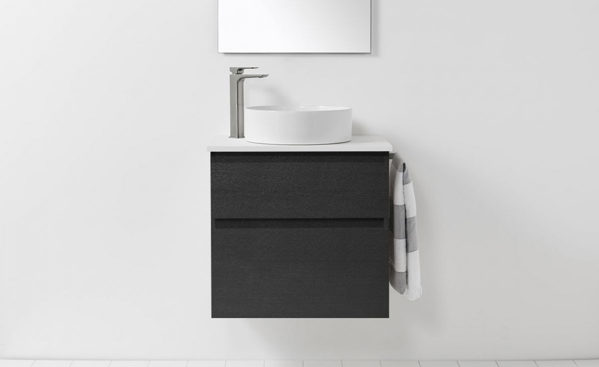 Soft Solid Surface 650 Wall-Hung Vanity 2 Drawers