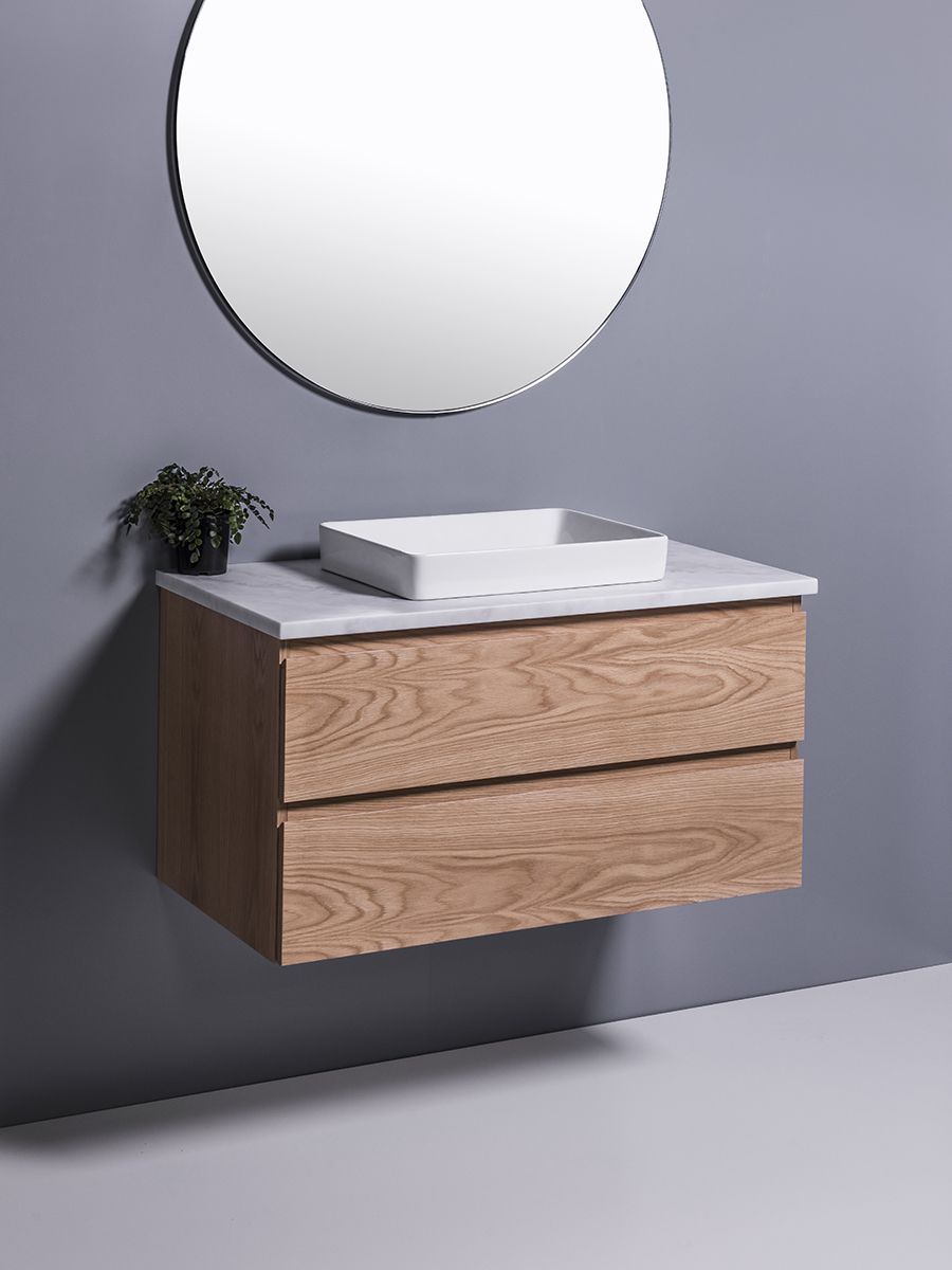 Sleek Rectangle Semi-Recessed Basin