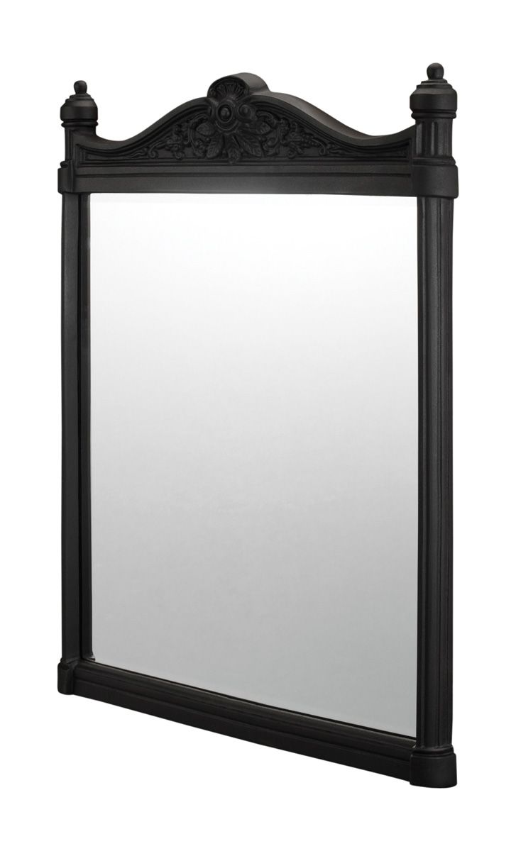 Georgian Black Aluminum Frame Mirror