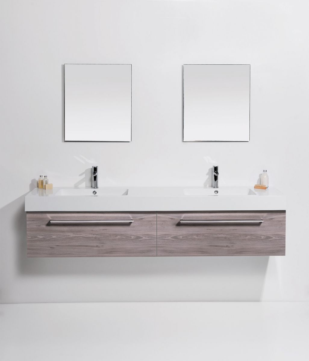Splash 1800 Wall-Hung Vanity Double Bowl 2 Drawers Side By Side
