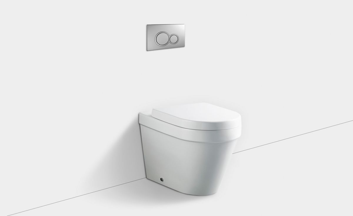 Onda Wall-Faced Toilet Suite with In-Wall Cistern