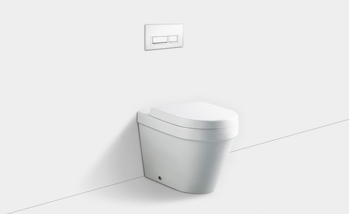 Onda Wall-Faced Toilet Suite with In-Wall Cistern