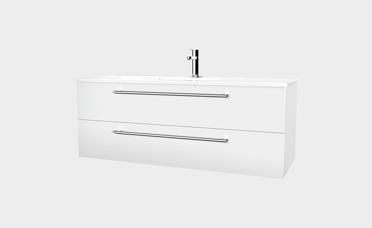 Zara 1200 WallHung Vanity 2 Drawers • Bath Co