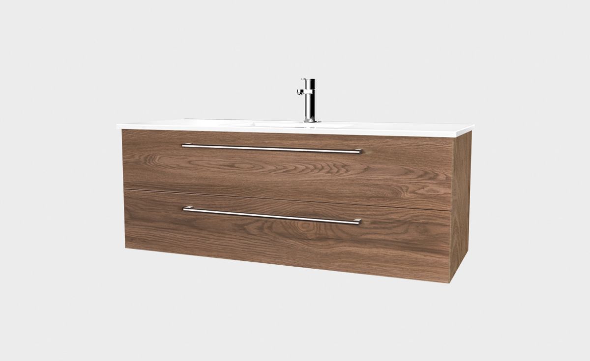 Zara 1200 WallHung Vanity 2 Drawers • Bath Co