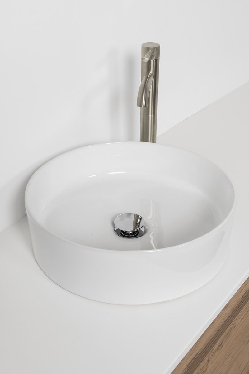 Sleek Round Counter Top Basin