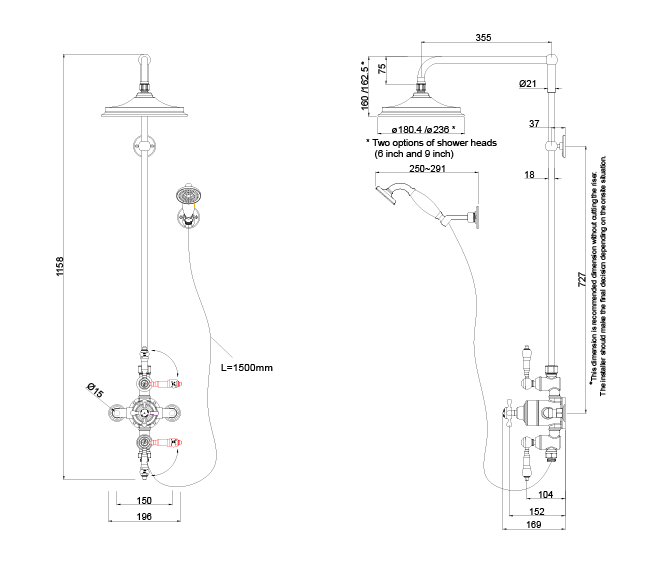 Avon Thermostatic Shower