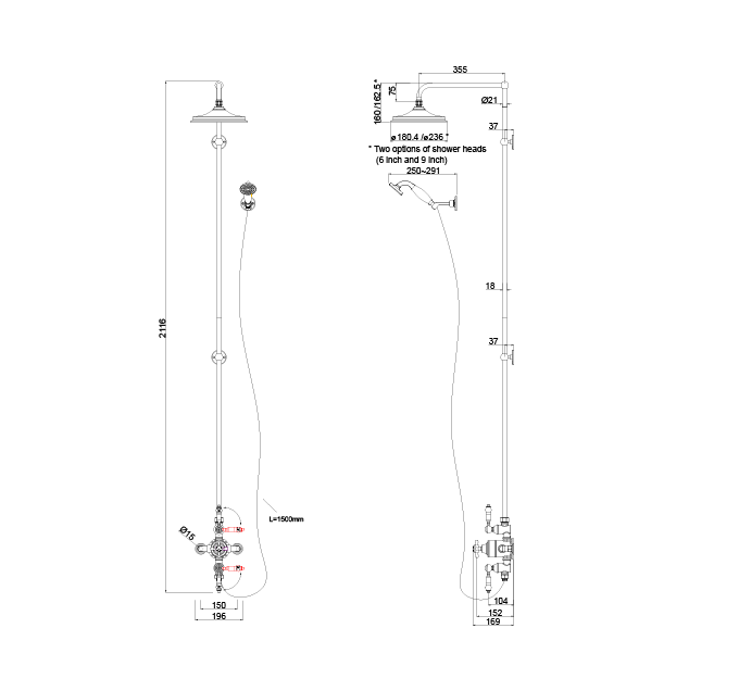 Avon Thermostatic Shower