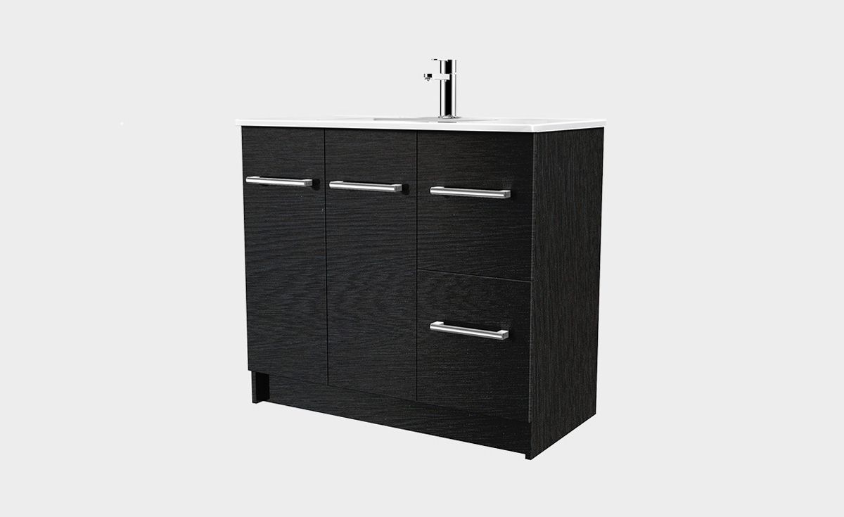 Zara 900 Floor-Standing Vanity 2 Doors 2 Drawers