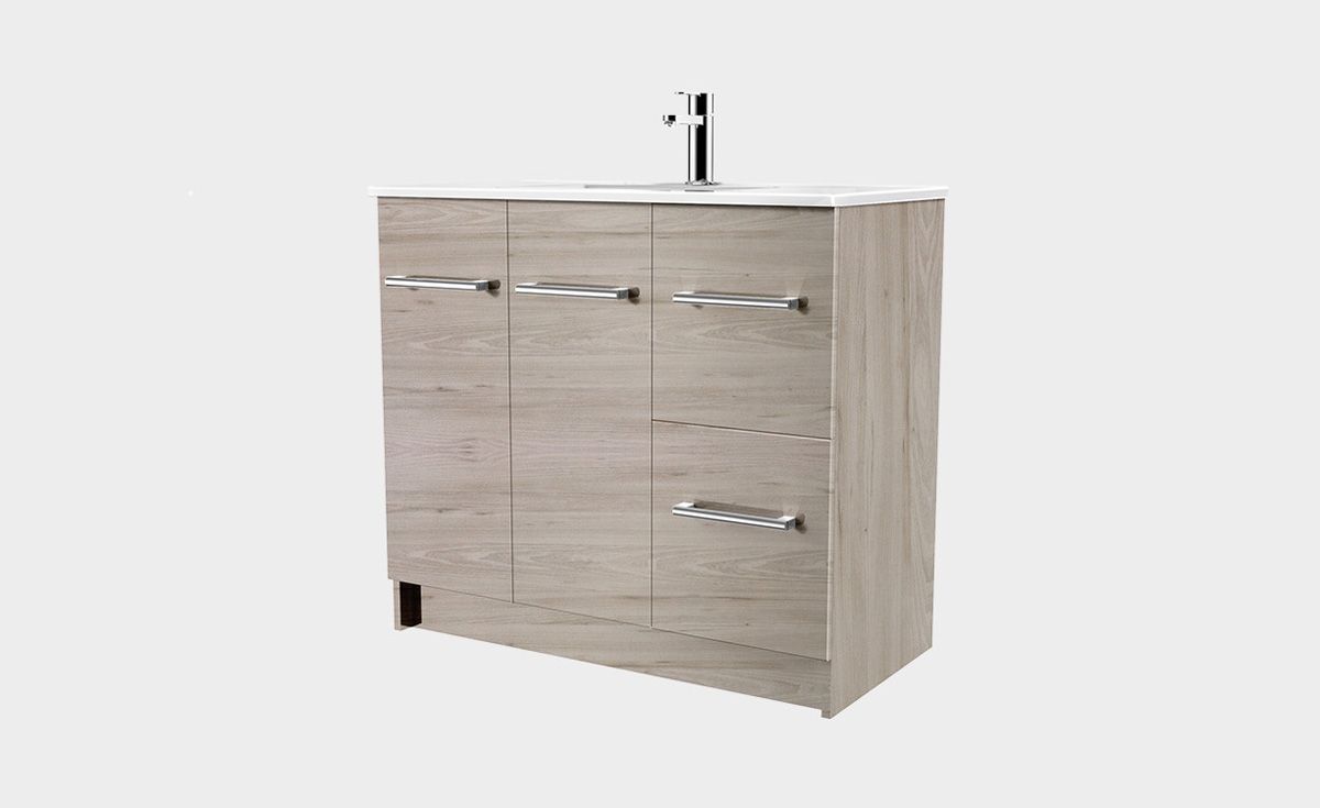 Zara 900 Floor-Standing Vanity 2 Doors 2 Drawers