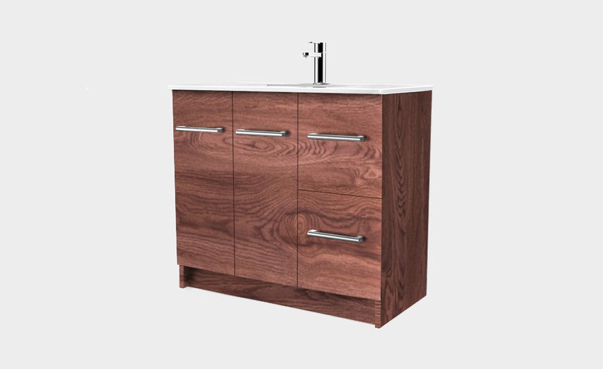 Zara 900 Floor-Standing Vanity 2 Doors 2 Drawers