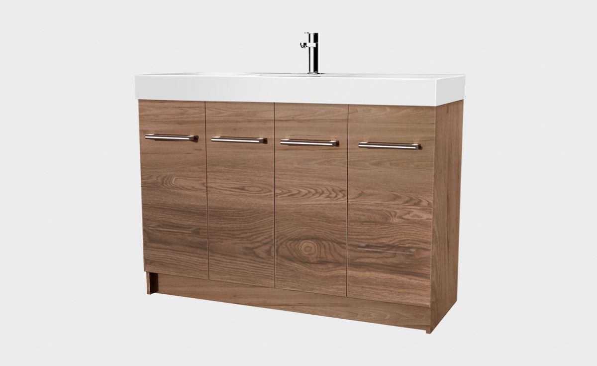 Splash 1200 Floor-Standing Vanity 2 Doors 4 Drawers