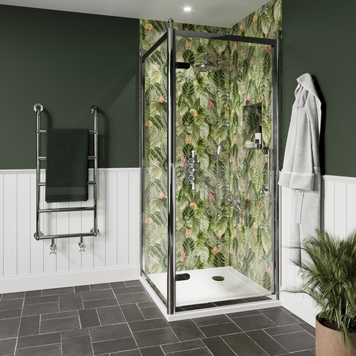 Burlington Classique Pivot Door Corner Shower Enclosure