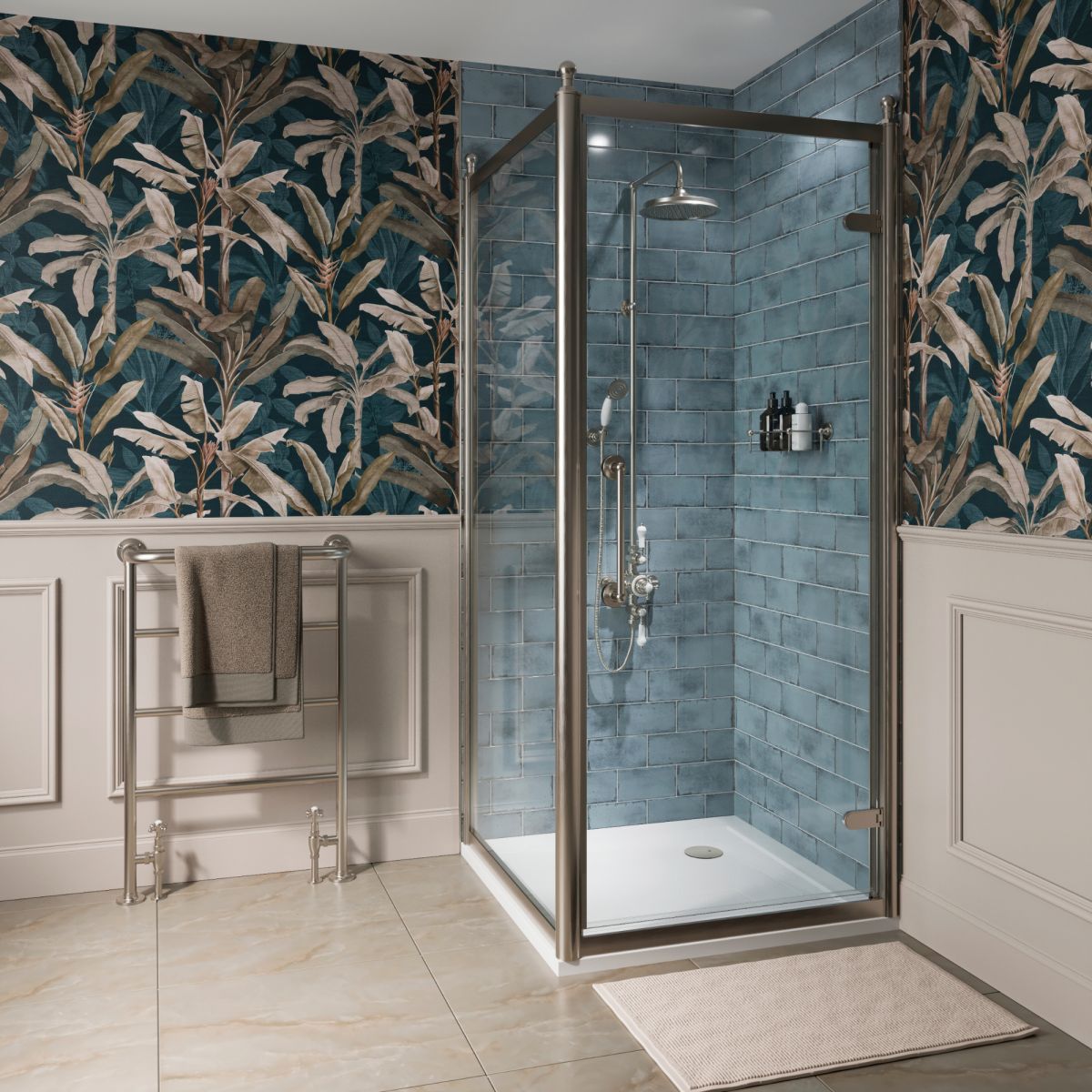 Burlington Classique Pivot Door Corner Shower Enclosure