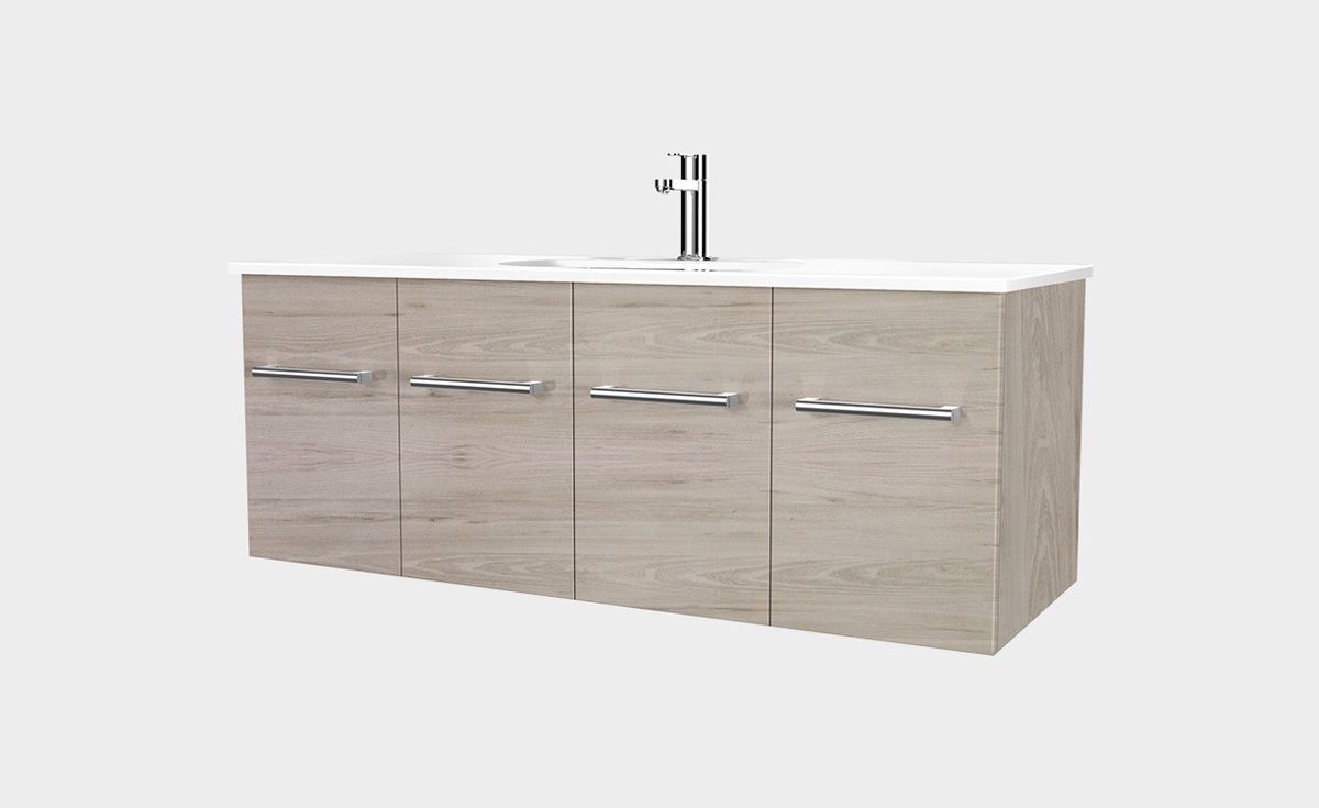 Fresh 1200 Wall-Hung Vanity 2 Doors 2 Drawers