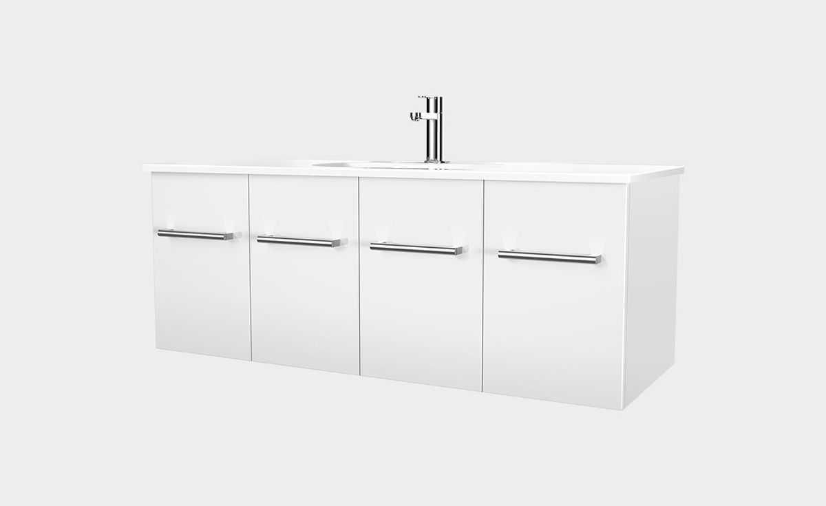 Fresh 1200 Wall-Hung Vanity 2 Doors 2 Drawers