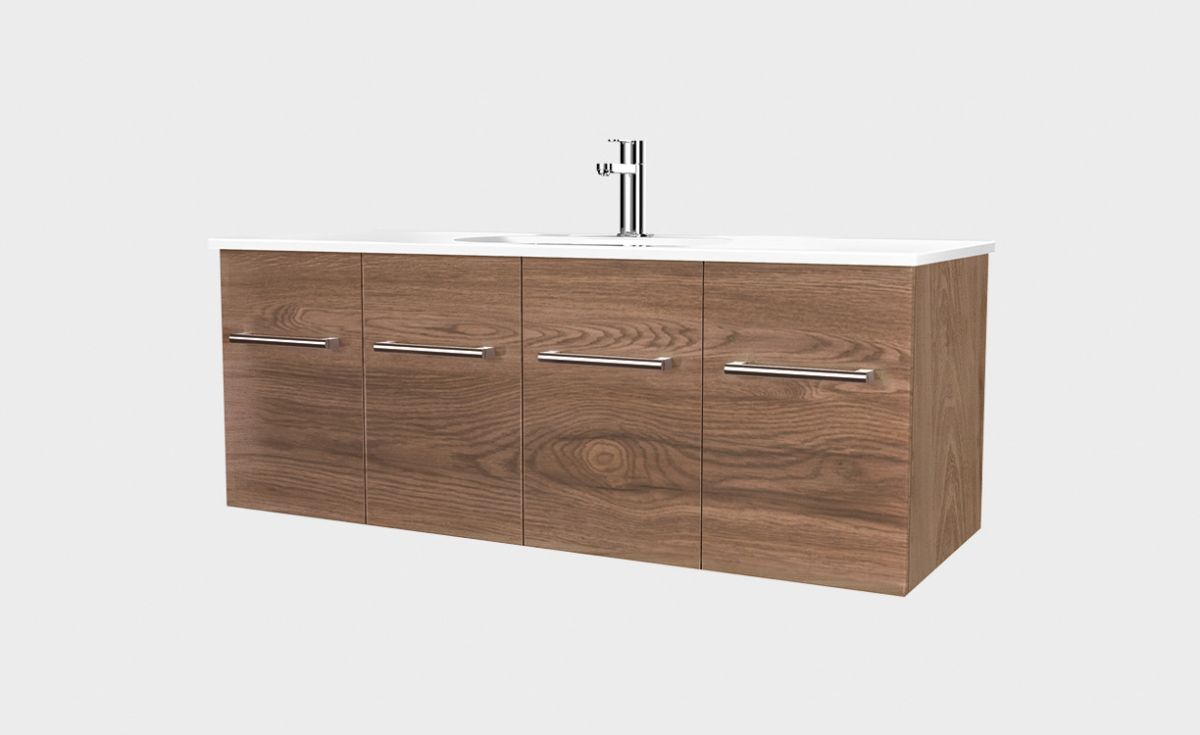 Fresh 1200 Wall-Hung Vanity 2 Doors 2 Drawers