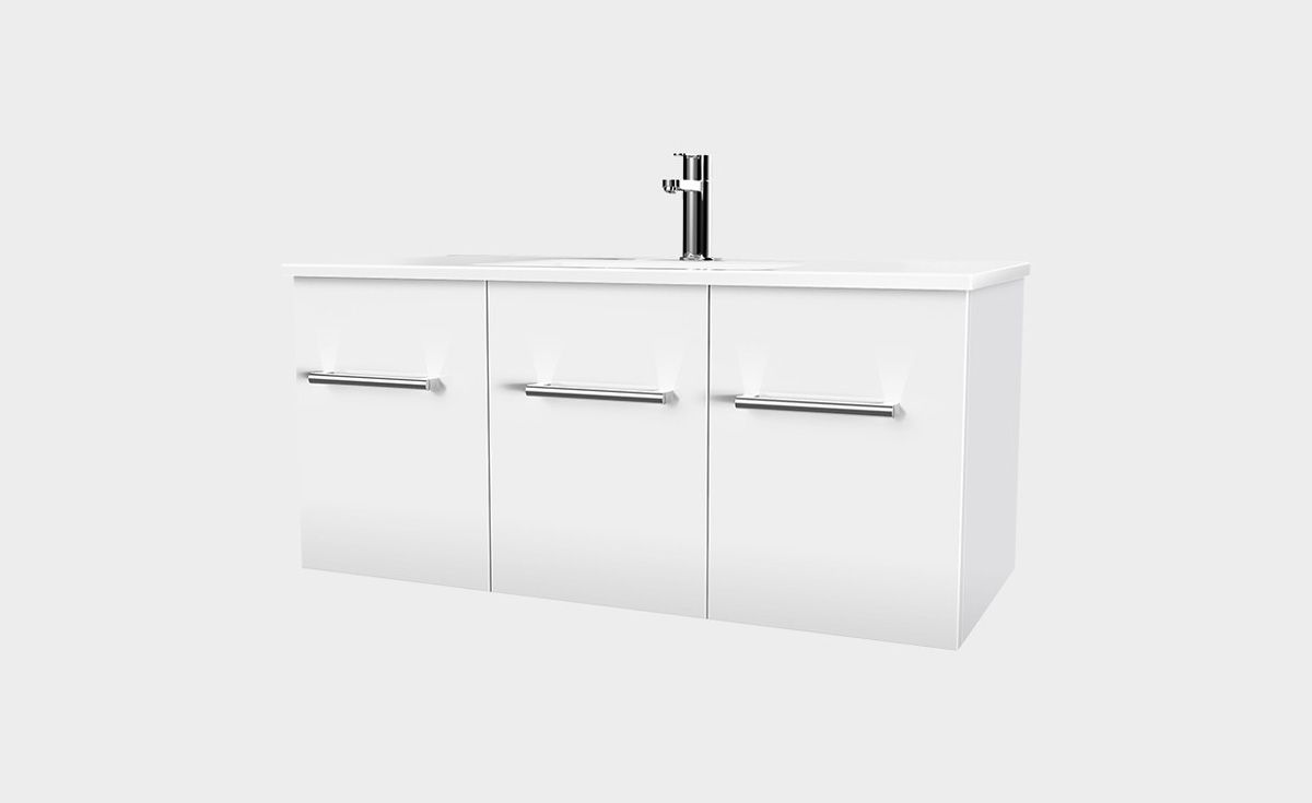 Zara 1000 Wall-Hung Vanity 2 Doors 1 Drawer