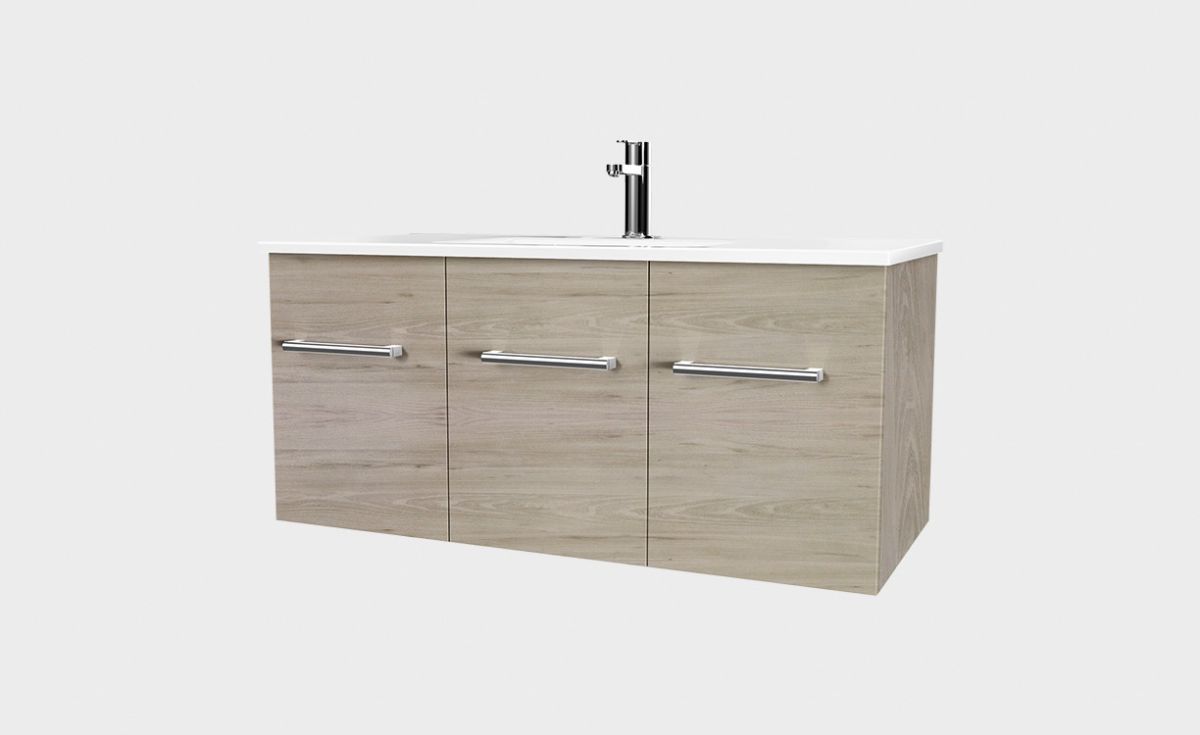 Zara 1000 Wall-Hung Vanity 2 Doors 1 Drawer