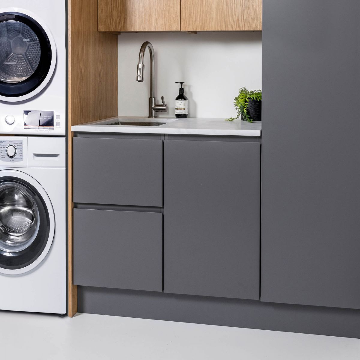 Laundry Cabinet, 450 2 Drawers (Left)