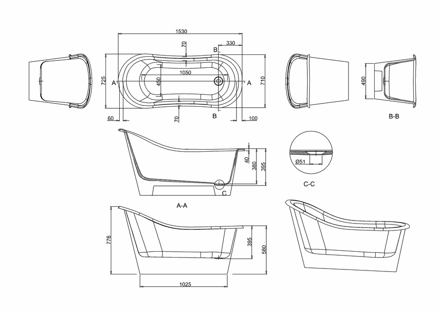 Emperor Freestanding Bath