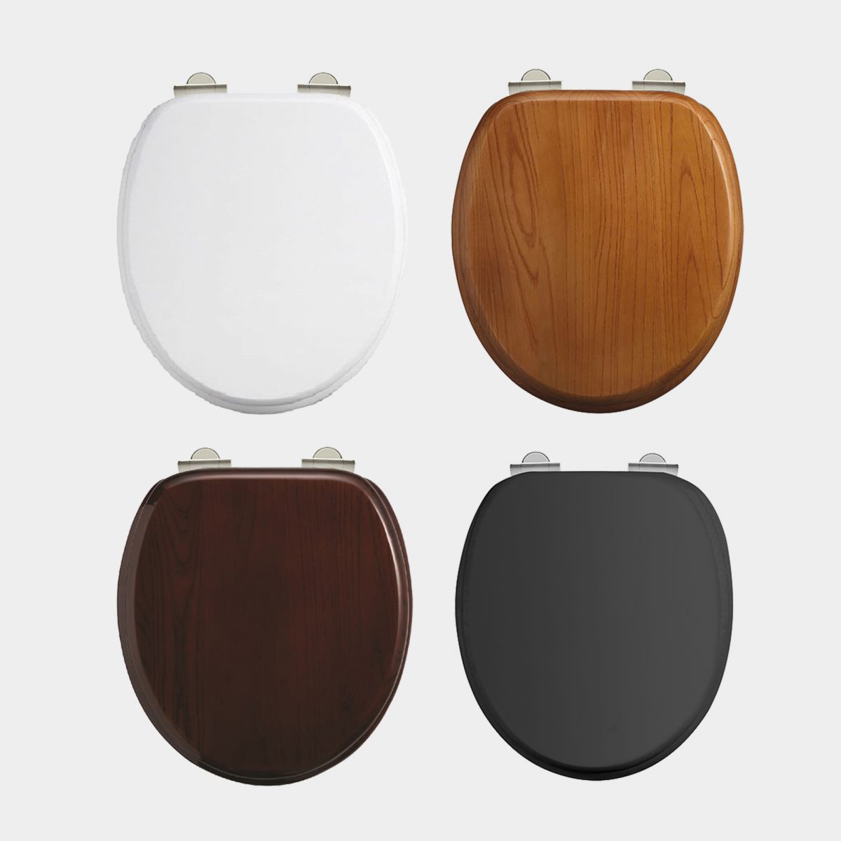 Seat Finishes: White, Oak, Mahogany or Matte 