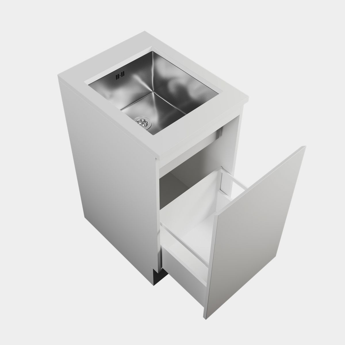 450 1 Open Drawer Base Cabinet with Petite St