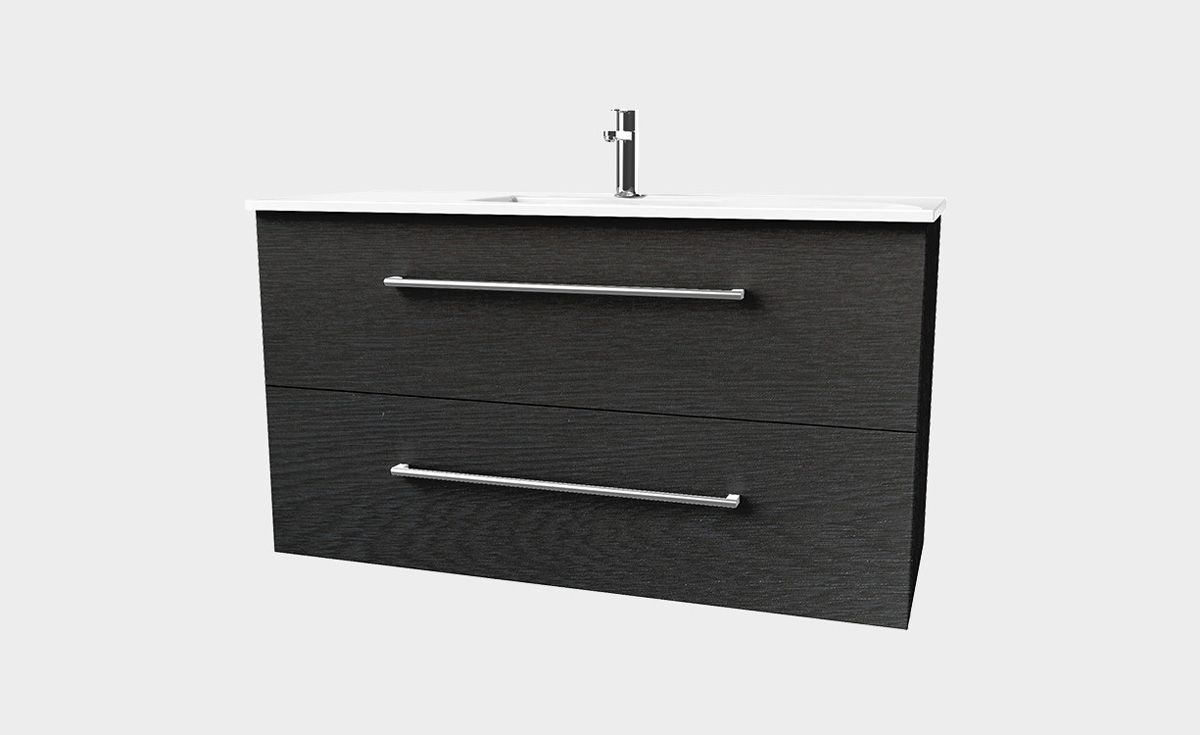 Zara 1200 Wall-Hung Vanity 2 Drawers Extra Deep