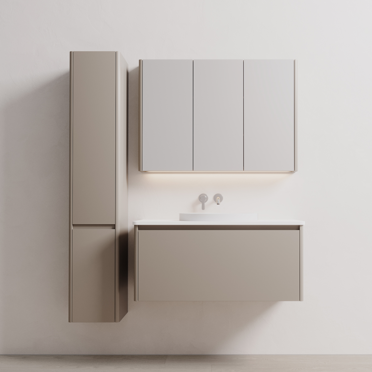 Ovo 3 Door Mirror Cabinets