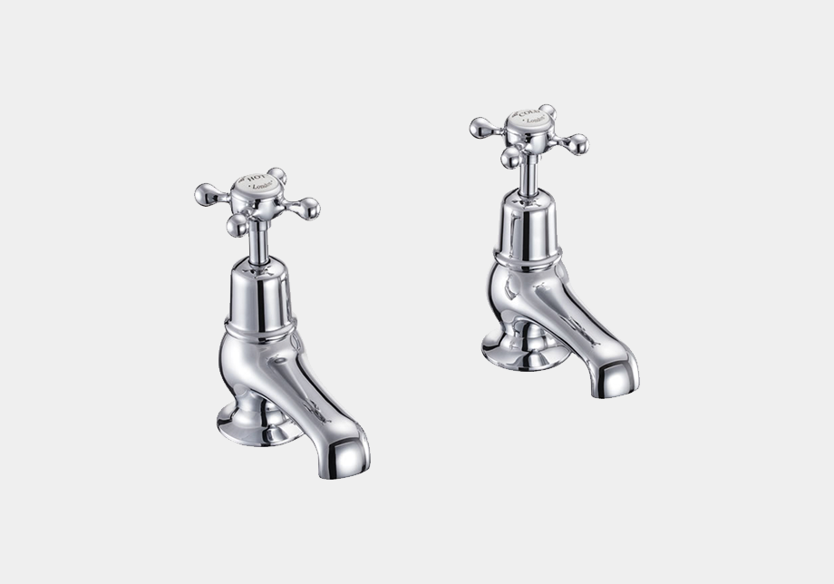 Claremont Basin Tap 7.5cm in Chrome/Black