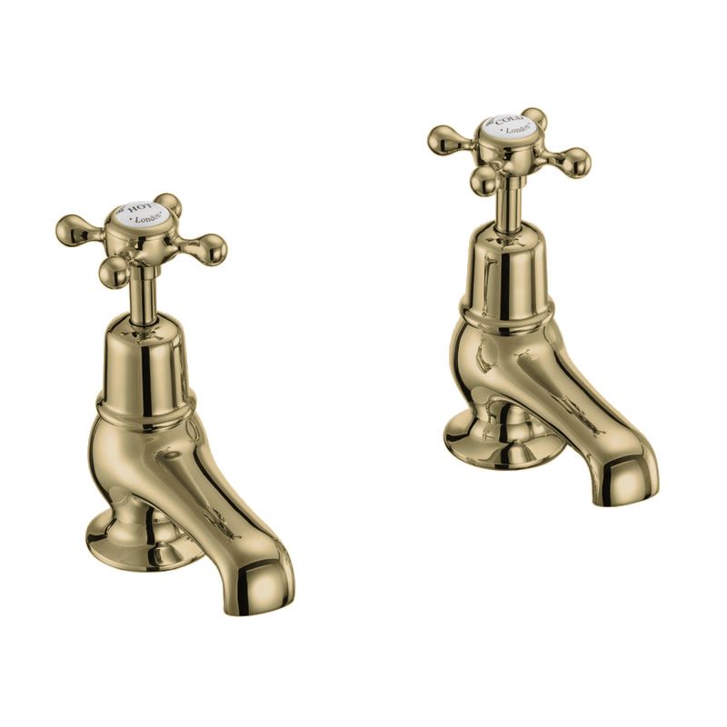 Claremont Basin Tap 7.5cm in Gold/White