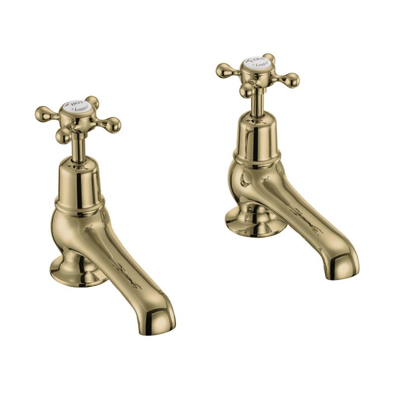 Claremont Basin Tap 12.5cm in Gold/White