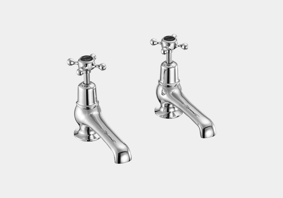 Claremont Basin Tap 12.5cm in Chrome/Black