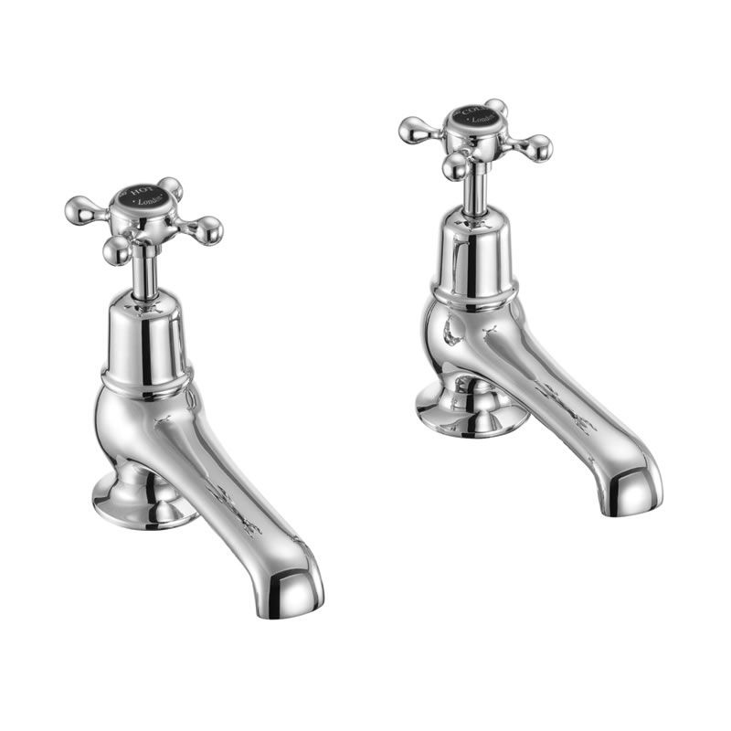 Claremont Basin Tap 12.5cm in Chrome/Black