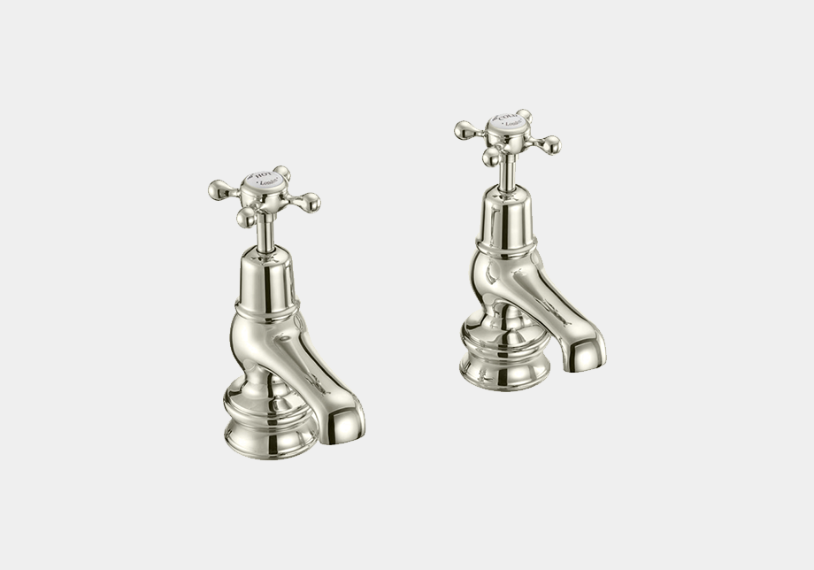 Claremont Regent Basin Tap 7.5cm in Chrome/White