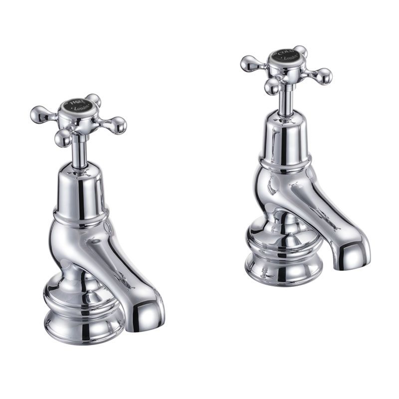 Claremont Regent Basin Tap 7.5cm in Chrome/Black