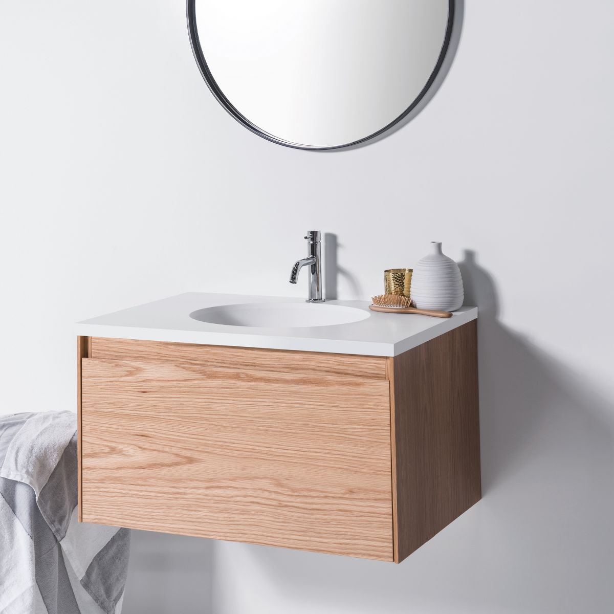 Moode 600 Wall-Hung Vanity, 1 Drawer