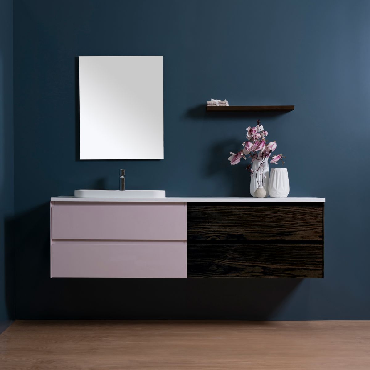 Moode 1800 Wall-Hung Vanity, 4 Drawers