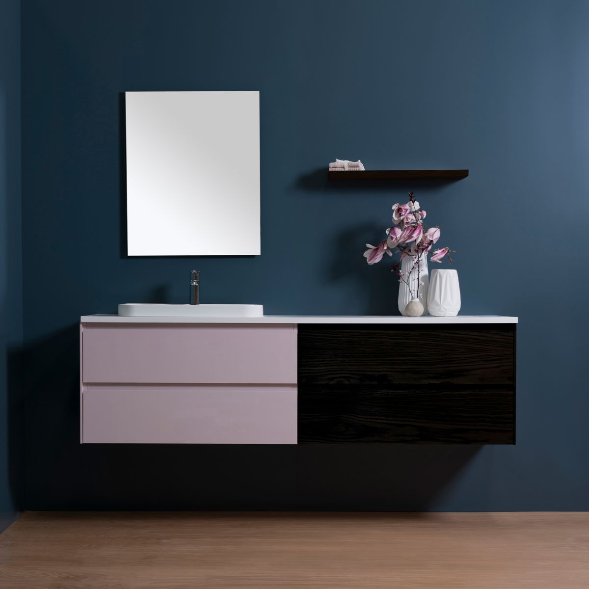 Moode 1800 Wall-Hung Vanity, 4 Drawers