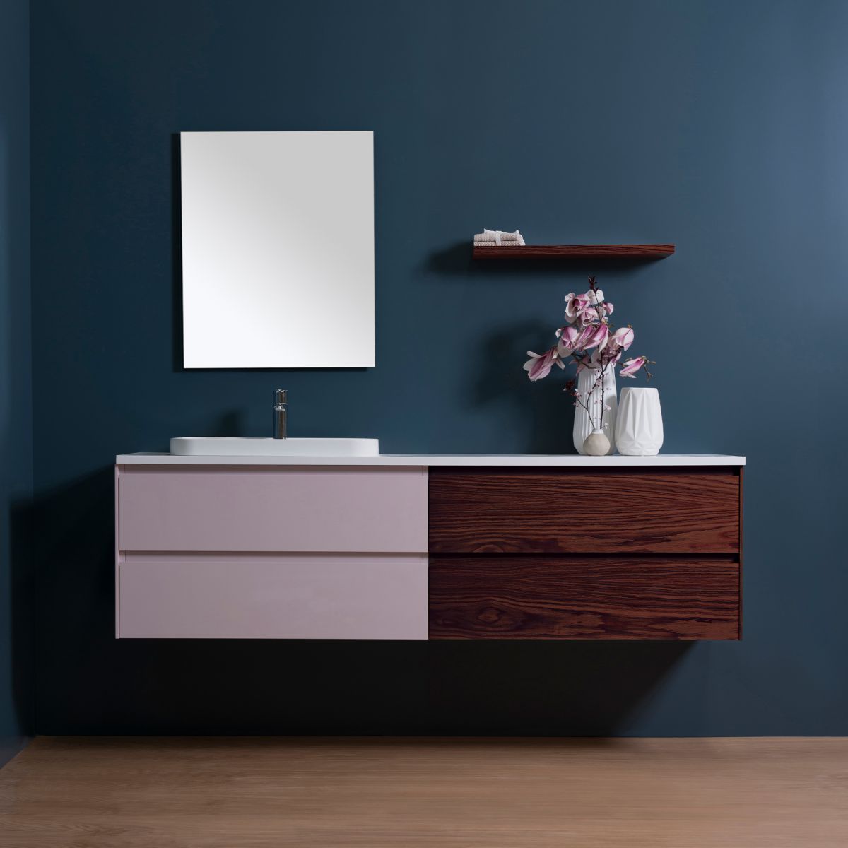 Moode 1800 Wall-Hung Vanity, 4 Drawers