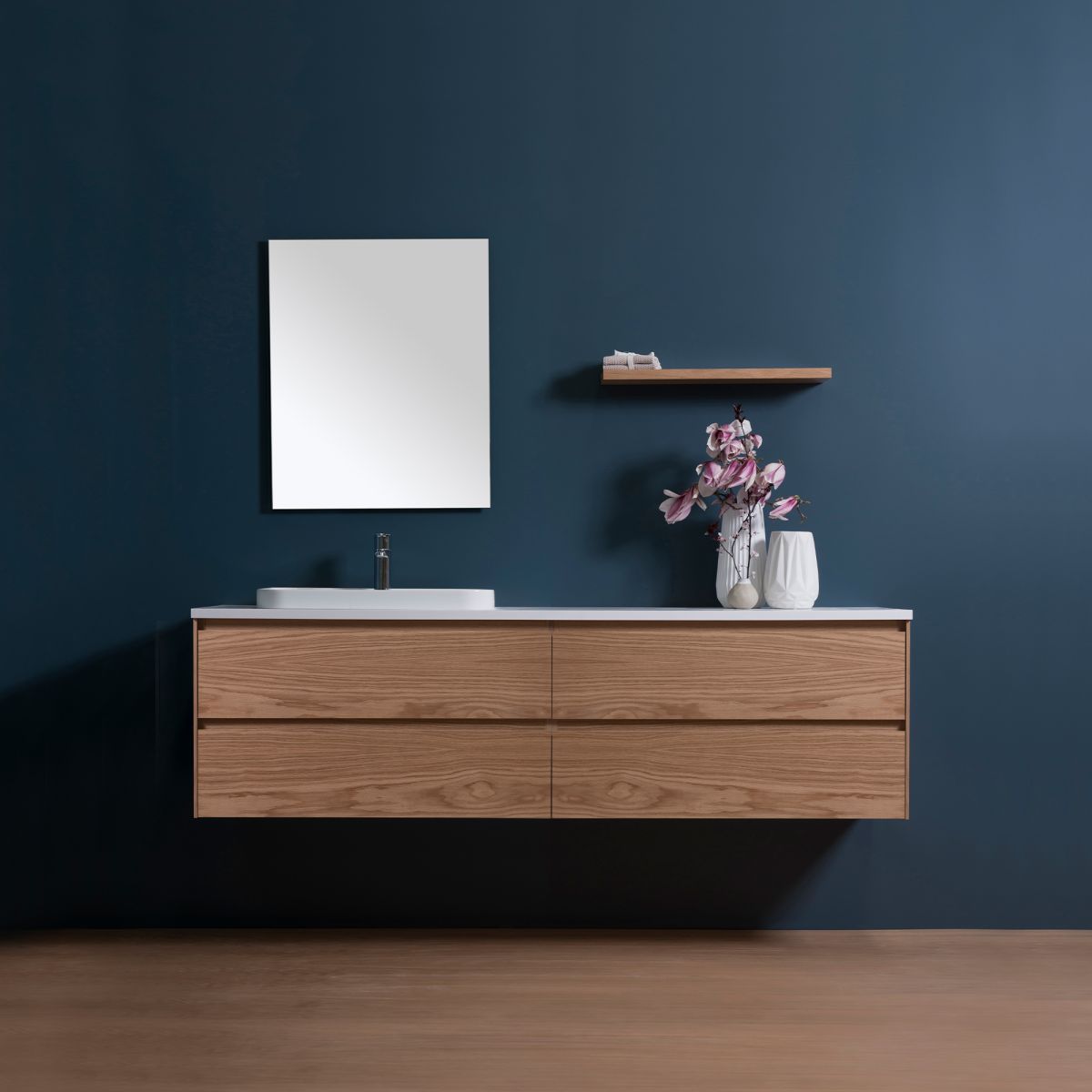 Moode 1800 Wall-Hung Vanity, 4 Drawers