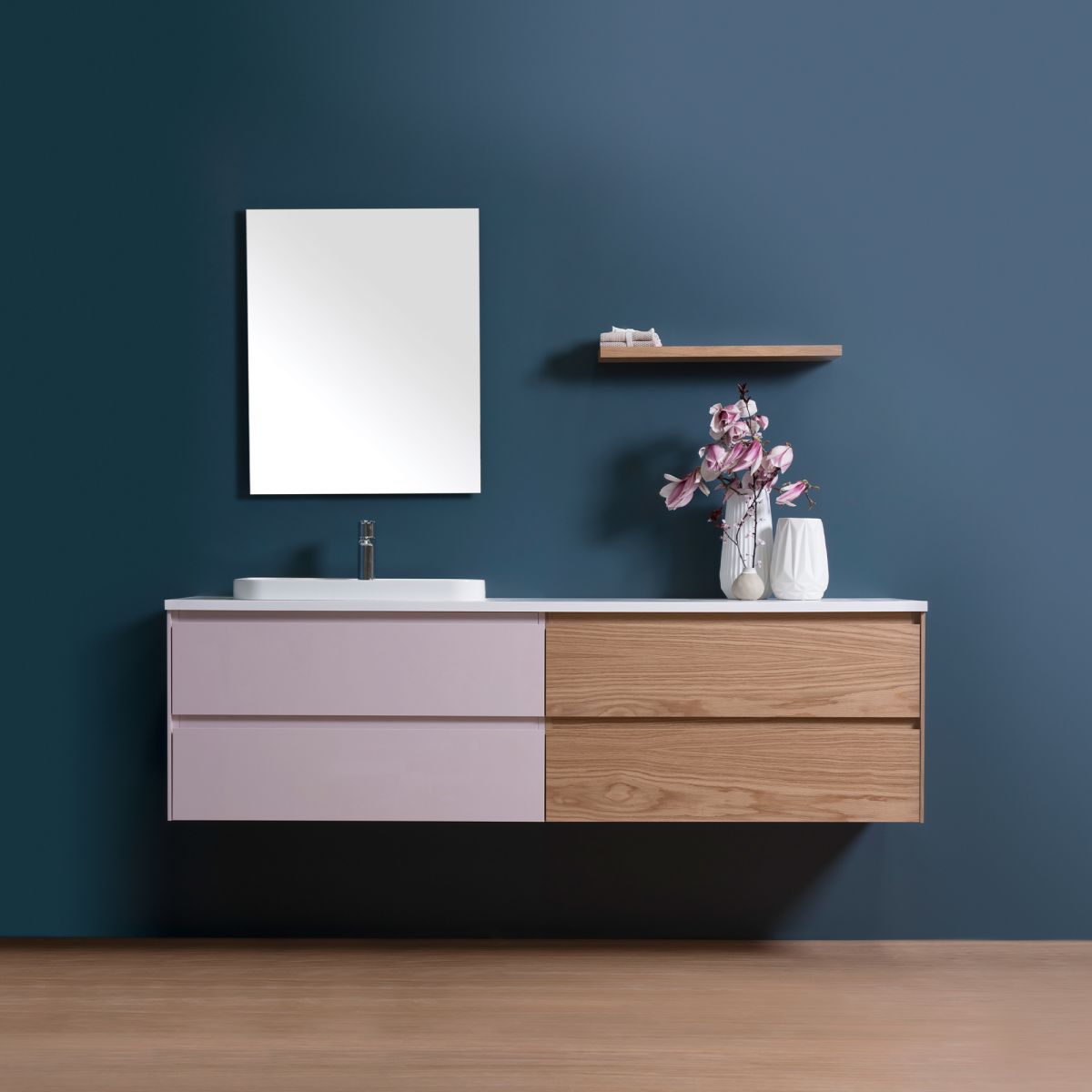 Moode 1800 Wall-Hung Vanity, 4 Drawers