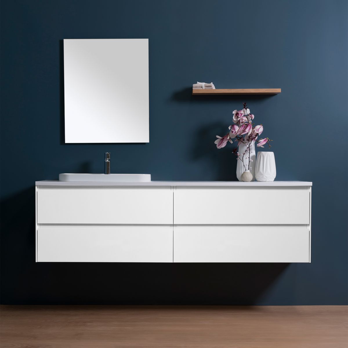 Moode 1800 Wall-Hung Vanity, 4 Drawers