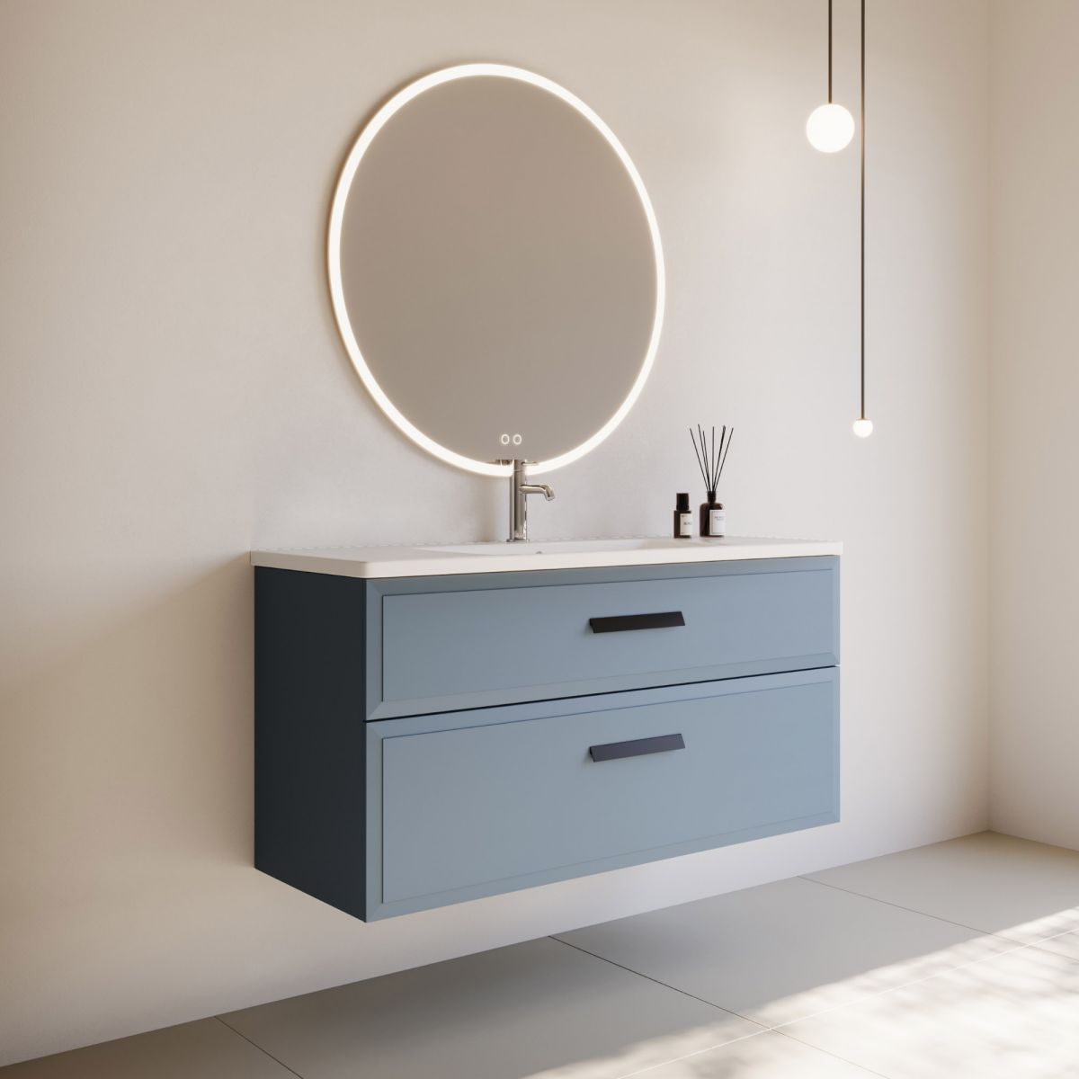 Eden 1200, 2 Drawers in Matte Custom Colour