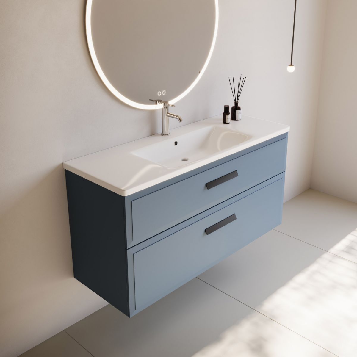 Eden 1200, 2 Drawers in Matte Custom Colour