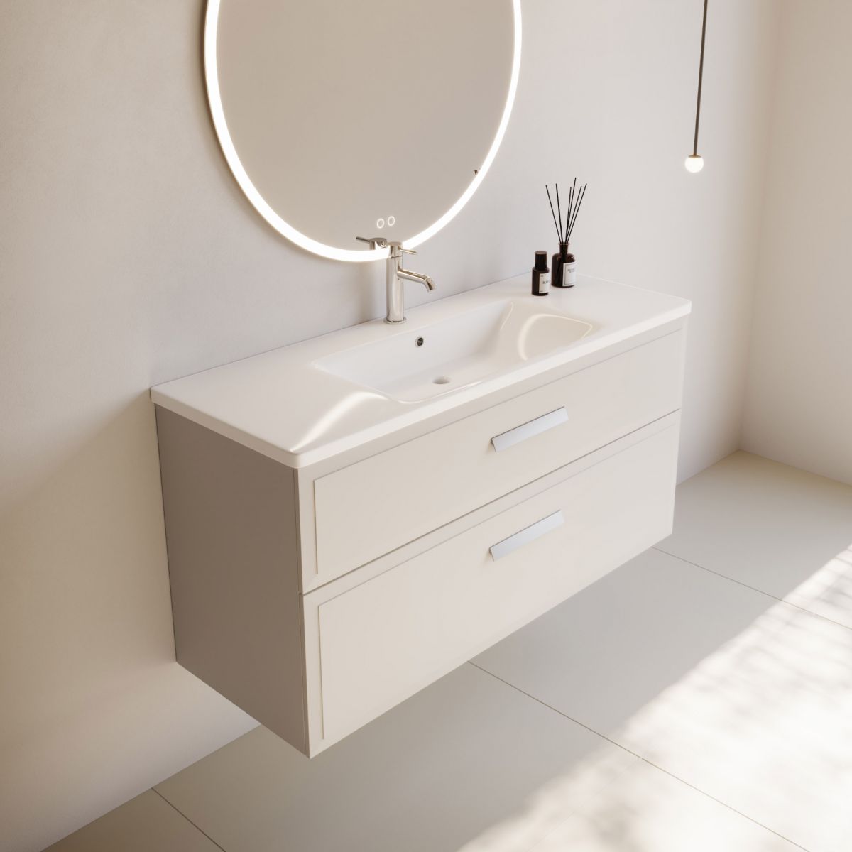 Eden 1200, 2 Drawers in Matte Custom Colour