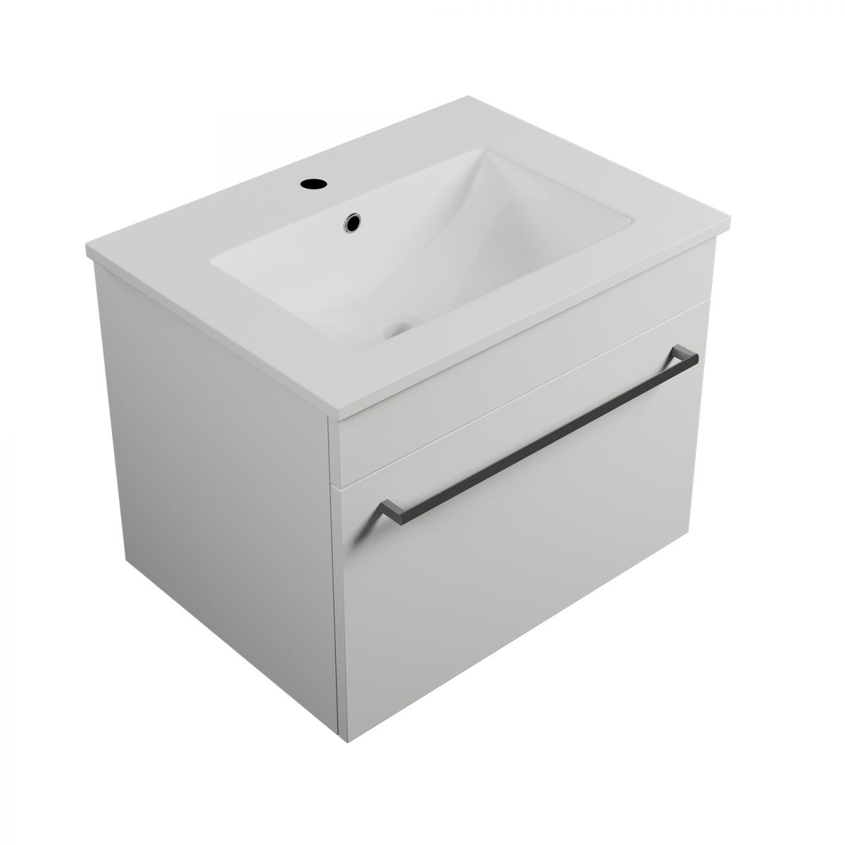 600 Wall-Hung Vanity, 1 Drawer