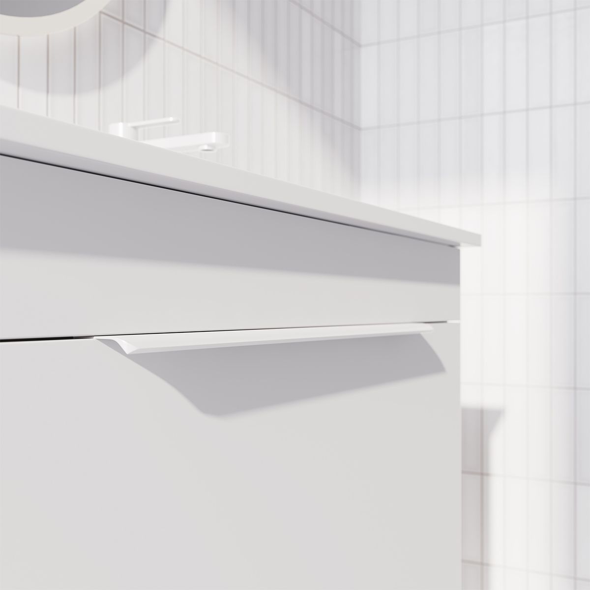 Satin White Profile Handle*