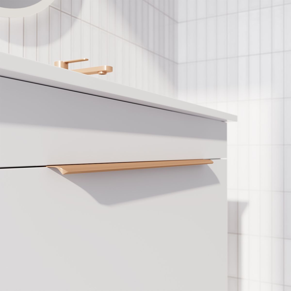 Satin White Profile Handle*